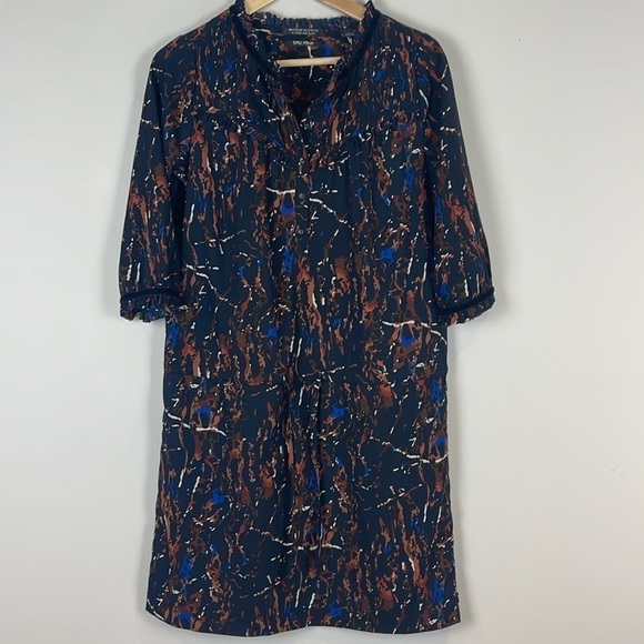 Maison Scotch Scotch & Soda Abstract Print Dress Size Petite Medium - Picture 1 of 14